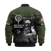 Premium US Veterans Bomber Jacket ATTN250922, Gifts For US Veterans, Gifts On Father's Day, Veterans Day. - Image 7