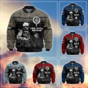 Premium US Veterans Bomber Jacket ATTN250922, Gifts For US Veterans, Gifts On Father's Day, Veterans Day.