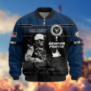 Premium US Veterans Bomber Jacket ATTN250922, Gifts For US Veterans, Gifts On Father's Day, Veterans Day. - Image 12