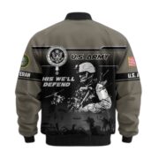Premium US Veterans Bomber Jacket ATTN250922, Gifts For US Veterans, Gifts On Father's Day, Veterans Day. - Image 4