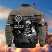 Premium US Veterans Bomber Jacket ATTN250922, Gifts For US Veterans, Gifts On Father's Day, Veterans Day. - Image 4