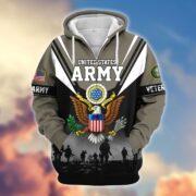 Premium US Veterans Zip Hoodie BPHN011012, Gifts For US Veterans, Gifts On Father's Day, Veterans Day. - Image 2