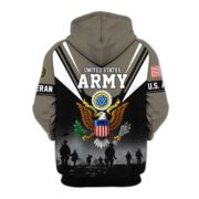 Premium US Veterans Zip Hoodie BPHN011012, Gifts For US Veterans, Gifts On Father's Day, Veterans Day. - Image 3