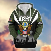 Premium US Veterans Zip Hoodie BPHN011012, Gifts For US Veterans, Gifts On Father's Day, Veterans Day. - Image 5