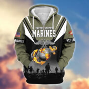 Premium US Veterans Zip Hoodie BPHN011012, Gifts For US Veterans, Gifts On Father's Day, Veterans Day. - Image 20