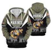 Premium US Veterans Zip Hoodie BPHN011012, Gifts For US Veterans, Gifts On Father's Day, Veterans Day. - Image 22