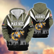 Premium US Veterans Zip Hoodie BPHN011012, Gifts For US Veterans, Gifts On Father's Day, Veterans Day. - Image 22