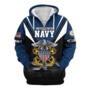 Premium US Veterans Zip Hoodie BPHN011012, Gifts For US Veterans, Gifts On Father's Day, Veterans Day. - Image 11