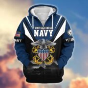 Premium US Veterans Zip Hoodie BPHN011012, Gifts For US Veterans, Gifts On Father's Day, Veterans Day. - Image 11