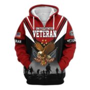 Premium US Veterans Zip Hoodie BPHN011012, Gifts For US Veterans, Gifts On Father's Day, Veterans Day. - Image 35