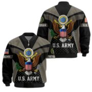 Premium US Veterans Bomber Jacket BPHN190813, Gifts For US Veterans, Gifts On Father's Day, Veterans Day. - Image 4