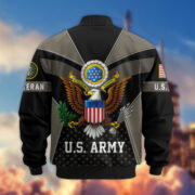 Premium US Veterans Bomber Jacket BPHN190813, Gifts For US Veterans, Gifts On Father's Day, Veterans Day. - Image 3
