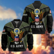 Premium US Veterans Bomber Jacket BPHN190813, Gifts For US Veterans, Gifts On Father's Day, Veterans Day. - Image 7