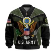Premium US Veterans Bomber Jacket BPHN190813, Gifts For US Veterans, Gifts On Father's Day, Veterans Day. - Image 5