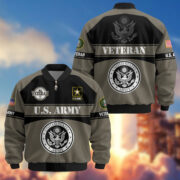 Premium US Veterans Bomber Jacket ATTN270821, Gifts For US Veterans, Gifts On Father's Day, Veterans Day. - Image 2