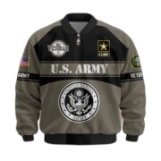 Premium US Veterans Bomber Jacket ATTN270821, Gifts For US Veterans, Gifts On Father's Day, Veterans Day. - Image 3