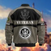 Premium US Veterans Bomber Jacket ATTN270821, Gifts For US Veterans, Gifts On Father's Day, Veterans Day. - Image 4