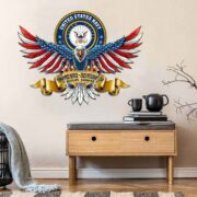 Premium Personalized US Veterans Cut Metal Sign BPVC041010 - Image 2