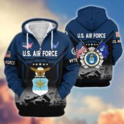 Premium US Veterans Zip Hoodie BPHN011014, Gifts For US Veterans, Gifts On Father's Day, Veterans Day. - Image 26