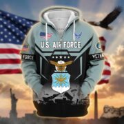 Premium US Veterans Zip Hoodie BPHN011014, Gifts For US Veterans, Gifts On Father's Day, Veterans Day. - Image 24