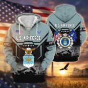 Premium US Veterans Zip Hoodie BPHN011014, Gifts For US Veterans, Gifts On Father's Day, Veterans Day. - Image 23