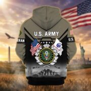 Premium US Veterans Zip Hoodie BPHN011014, Gifts For US Veterans, Gifts On Father's Day, Veterans Day. - Image 4