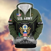 Premium US Veterans Zip Hoodie BPHN011014, Gifts For US Veterans, Gifts On Father's Day, Veterans Day. - Image 6