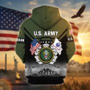 Premium US Veterans Zip Hoodie BPHN011014, Gifts For US Veterans, Gifts On Father's Day, Veterans Day. - Image 7