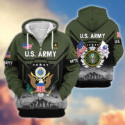 Premium US Veterans Zip Hoodie BPHN011014, Gifts For US Veterans, Gifts On Father's Day, Veterans Day. - Image 5