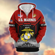 Premium US Veterans Zip Hoodie BPHN011014, Gifts For US Veterans, Gifts On Father's Day, Veterans Day. - Image 18