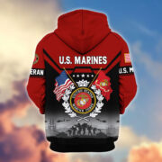 Premium US Veterans Zip Hoodie BPHN011014, Gifts For US Veterans, Gifts On Father's Day, Veterans Day. - Image 19