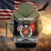 Premium US Veterans Zip Hoodie BPHN011014, Gifts For US Veterans, Gifts On Father's Day, Veterans Day. - Image 22