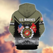 Premium US Veterans Zip Hoodie BPHN011014, Gifts For US Veterans, Gifts On Father's Day, Veterans Day. - Image 22