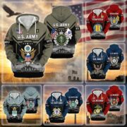 Premium US Veterans Zip Hoodie BPHN011014, Gifts For US Veterans, Gifts On Father's Day, Veterans Day.