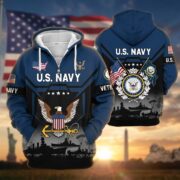 Premium US Veterans Zip Hoodie BPHN011014, Gifts For US Veterans, Gifts On Father's Day, Veterans Day. - Image 11