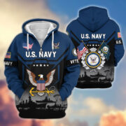 Premium US Veterans Zip Hoodie BPHN011014, Gifts For US Veterans, Gifts On Father's Day, Veterans Day. - Image 11