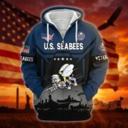 Premium US Veterans Zip Hoodie BPHN011014, Gifts For US Veterans, Gifts On Father's Day, Veterans Day. - Image 15