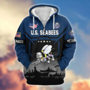 Premium US Veterans Zip Hoodie BPHN011014, Gifts For US Veterans, Gifts On Father's Day, Veterans Day. - Image 15