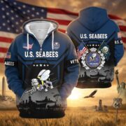 Premium US Veterans Zip Hoodie BPHN011014, Gifts For US Veterans, Gifts On Father's Day, Veterans Day. - Image 14