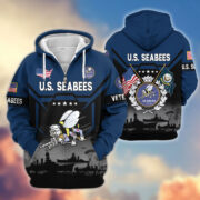 Premium US Veterans Zip Hoodie BPHN011014, Gifts For US Veterans, Gifts On Father's Day, Veterans Day. - Image 14