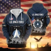 Premium US Veterans Zip Hoodie BPHN011014, Gifts For US Veterans, Gifts On Father's Day, Veterans Day. - Image 32