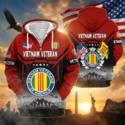Premium US Veterans Zip Hoodie BPHN011014, Gifts For US Veterans, Gifts On Father's Day, Veterans Day. - Image 38