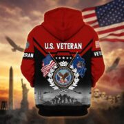Premium US Veterans Zip Hoodie BPHN011014, Gifts For US Veterans, Gifts On Father's Day, Veterans Day. - Image 37