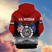 Premium US Veterans Zip Hoodie BPHN011014, Gifts For US Veterans, Gifts On Father's Day, Veterans Day. - Image 37