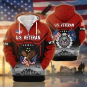 Premium US Veterans Zip Hoodie BPHN011014, Gifts For US Veterans, Gifts On Father's Day, Veterans Day. - Image 35