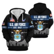 Premium US Veterans Zip Hoodie BPHN021011, Gifts For US Veterans, Gifts On Father's Day, Veterans Day. - Image 28
