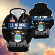 Premium US Veterans Zip Hoodie BPHN021011, Gifts For US Veterans, Gifts On Father's Day, Veterans Day. - Image 28