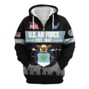 Premium US Veterans Zip Hoodie BPHN021011, Gifts For US Veterans, Gifts On Father's Day, Veterans Day. - Image 23
