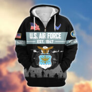Premium US Veterans Zip Hoodie BPHN021011, Gifts For US Veterans, Gifts On Father's Day, Veterans Day. - Image 23
