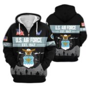 Premium US Veterans Zip Hoodie BPHN021011, Gifts For US Veterans, Gifts On Father's Day, Veterans Day. - Image 25